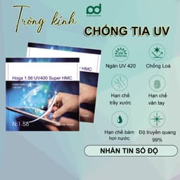 Thumbnail Tròng kính cận loạn có độ ANDU EYEWEAR mắt kính chống ánh sáng xanh, đổi màu đi nắng chống tia UV400 2