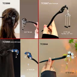 Thumbnail GOTI – Phụ Kiện Tóc Nữ Trâm Cài Tóc Búi Hình hoa Quà Cho Nữ Phong Cách Hiện Đại, Cổ Điển TC525 3