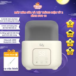 Thumbnail Máy hâm sữa và tiệt trùng điện tử 2 bình Duo 10 FATZBABY FB3211BK 1
