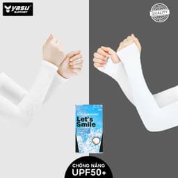 Thumbnail Găng Tay Chống Nắng UV UPF50 Yasu Xỏ Ngón, Không Xỏ Ngón vải ice cool mát thoáng khi co giãn 4 chiều ( 1 cặp ) 3
