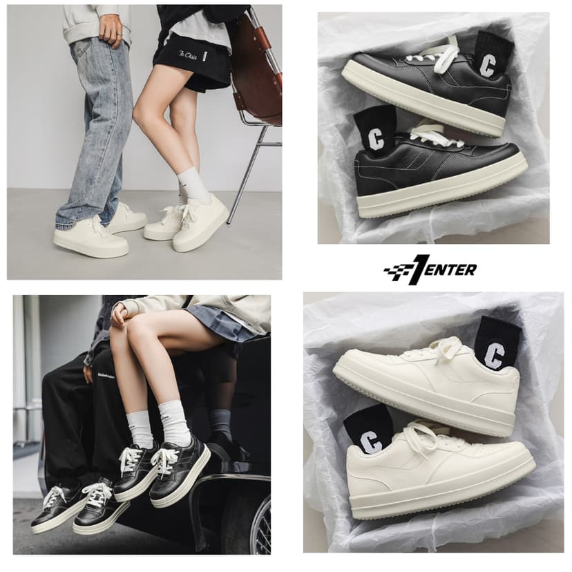 Ảnh Giày sneaker thể thao nam nữ F1 Enter Top Dragon ( Vân rồng 3D dập nổi toàn bộ giày ) 1