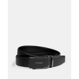 Thumbnail Thắt Lưng Nam Khóa Tự Động Quickfit Sage Chất Liệu Microfiber & Vân Da Taiga Thương Hiệu LEONARDO 1