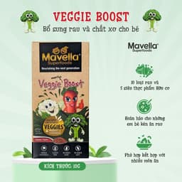 Thumbnail Bột lắc sữa bổ sung chất xơ, rau củ, hỗ trợ táo bón, nhuận tràng Mavella siêu thực phẩm hữu cơ nhập khẩu Úc gói 10g 1