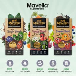 Thumbnail Bột lắc sữa bổ sung chất xơ, rau củ, hỗ trợ táo bón, nhuận tràng Mavella siêu thực phẩm hữu cơ nhập khẩu Úc gói 10g 2