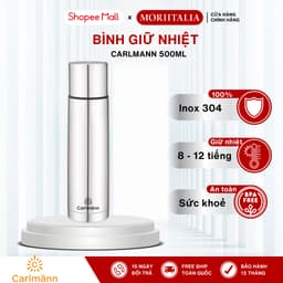 Thumbnail Bình giữ nhiệt Basic Carlmann, Dung tích 500ml, Thép không gỉ SUS304 - MORIITALIA 007399 1