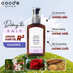 Thumbnail Tinh dầu dưỡng tóc Raip Argan Hair Oil R3 100ml 4