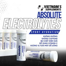 Thumbnail Viên sủi bổ sung các chất điện giải và vitamin C Absolute Electrolytes 10 viên/ LỌ - VN Supplements 1