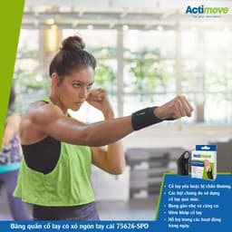 Thumbnail Băng Quấn Cổ Tay Có Xỏ Ngón Tay Cái 75626-SPO, Màu Đen [Actimove] - Nhập Khẩu Chính Hãng Châu Âu (1 Cái) 2