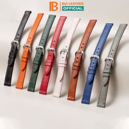 Thumbnail Dây đồng hồ nữ da bò nappa- khâu tay thủ công D101B size 10mm, 12mm, 14mm, 16mm, 18mm-Bụi Leather 1