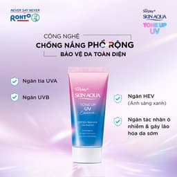 Thumbnail Combo 2 Kem chống nắng nâng tông cho da tối màu Sunplay Skin Aqua Tone Up UV Essence Lavender SPF 50+ PA++++ 50g 1