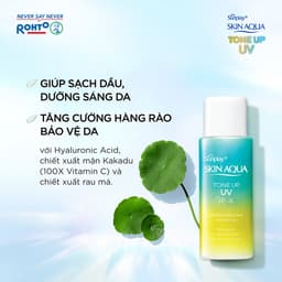 Thumbnail Combo 2 Sữa chống nắng nâng tông cho da khuyết điểm Sunplay Skin Aqua Tone Up UV Milk Mint Green SPF50+ PA++++ 50g 3