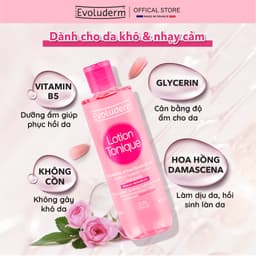 Thumbnail Bộ Xit khoáng Evoluderm Atomiseur Eau Pure 400ml và Nước hoa hồng Evoluderm cho da nhạy cảm 250ml 4