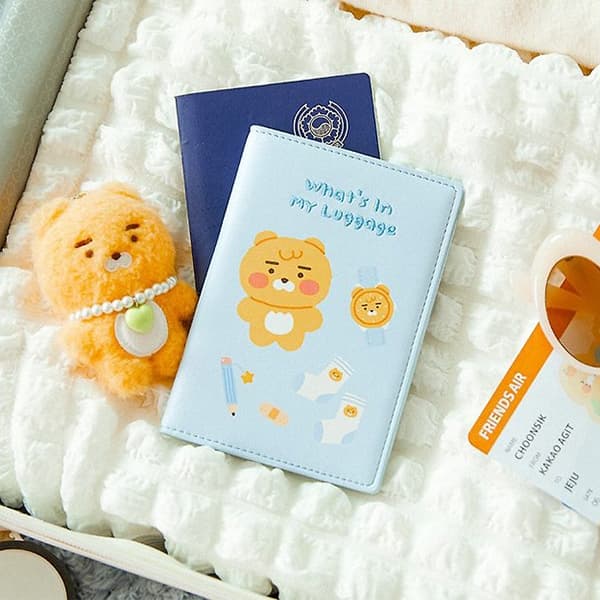 Ảnh Ví Đựng Hộ Chiếu, Bọc Hộ Chiếu, Passport Case Trong Suốt Kakao Friends 2