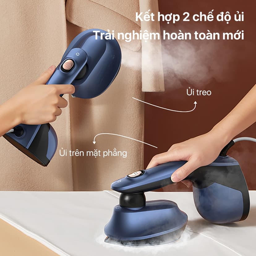 Ảnh Bàn ủi hơi nước Deerma HS300 đa năng ủi khô và ủi hơi nước 2in1 kiểm soát gia nhiệt thông minh - Bảo hành 12 tháng 3