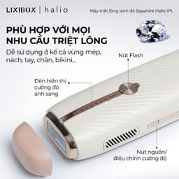 Thumbnail Máy Triệt Lông Lạnh Sapphire Halio InfinityGlow Advanced IPL Sapphire Cooling Hair Removal Device 3