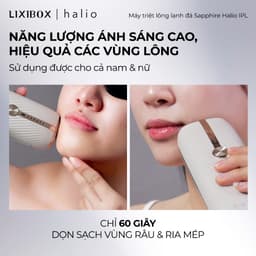 Thumbnail Máy Triệt Lông Lạnh Sapphire Halio InfinityGlow Advanced IPL Sapphire Cooling Hair Removal Device 4