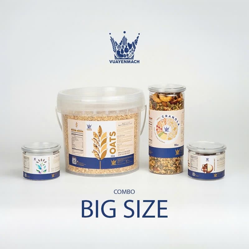 Ảnh Yến Mạch 2,5KG + Granola Tiêu Chuẩn 500g Ngũ cốc 4