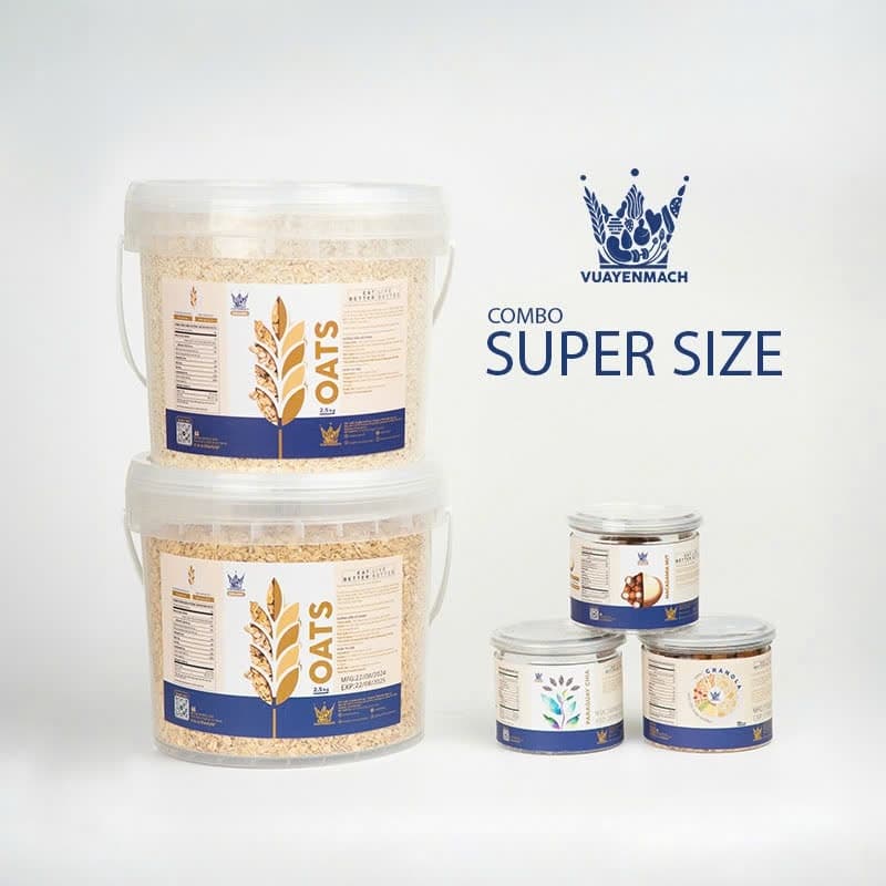 Ảnh 2 hộp Yến Mạch VUA YẾN MẠCH 2,5KG -  Ngũ cốc ăn sáng + Bữa phụ dinh dưỡng Healthy 3