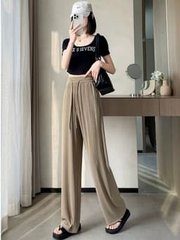 Thumbnail Quần nữ ống rộng ＬＯＺΛ chất liệu thun tăm 4 mùa - LQ084213 1