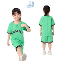 Thumbnail Bộ Quần Áo Cộc Tay K'S CLOSET Chất Liệu Cotton Cho Bé Trai và Bé Gái Từ 10-55kg (2-14 tuổi) E006FOS 4