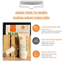 Thumbnail Kem chống nắng vật lý phổ rộng MIINSKIN Sun Block Skin Protect UV nâng tone và bảo vệ da khỏi tia UV SPF50+ PA++++ 2