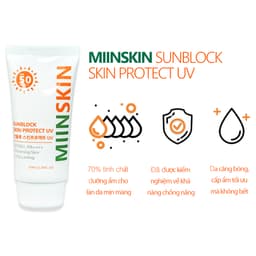 Thumbnail Kem chống nắng vật lý phổ rộng MIINSKIN Sun Block Skin Protect UV nâng tone và bảo vệ da khỏi tia UV SPF50+ PA++++ 3