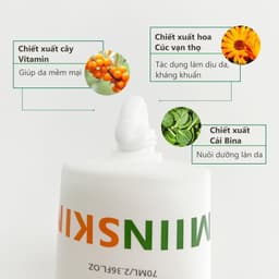 Thumbnail Kem dưỡng trắng nâng tone làm đều màu da MIINSKIN Whitening Glowy Toning Cream 70ml 2