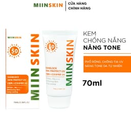 Thumbnail Kem chống nắng vật lý phổ rộng MIINSKIN Sun Block Skin Protect UV nâng tone và bảo vệ da khỏi tia UV SPF50+ PA++++ 1