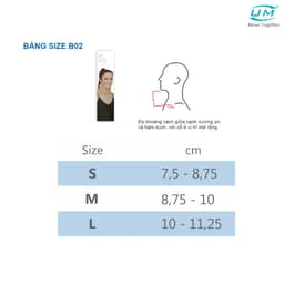 Thumbnail Đai Nẹp Cổ Mềm UM B02 [United Medicare]. Hỗ Trợ Chấn Thương Vùng Cổ. Tiêu Chuẩn Châu Âu 1