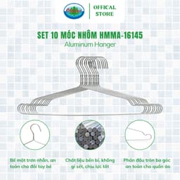 Thumbnail Móc Nhôm Treo Quần Áo Ohiama Aluminum Hanger HMMA -16145 Set 10 cái - Mắc Phơi Đồ Đa Năng 2