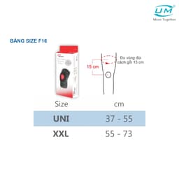 Thumbnail Bó Gối Đai Dán Có Nẹp Neoprene - Compact UM F16 [United Medicare] [1 Cái]. Tiêu Chuẩn Châu Âu 2