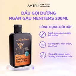 Thumbnail Dầu gội hỗ trợ ngăn gàu Menitems, dầu gội đầu giúp giảm ngứa, hết nhờn, kích thích mọc tóc lưu hương nước hoa cấp 3
