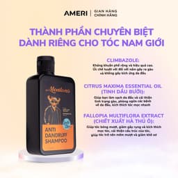 Thumbnail Dầu gội hỗ trợ ngăn gàu Menitems, dầu gội đầu giúp giảm ngứa, hết nhờn, kích thích mọc tóc lưu hương nước hoa cấp 2