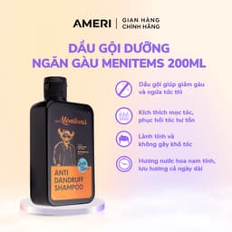 Thumbnail Dầu gội hỗ trợ ngăn gàu Menitems, dầu gội đầu giúp giảm ngứa, hết nhờn, kích thích mọc tóc lưu hương nước hoa cấp 1