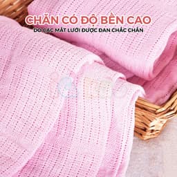 Thumbnail Chăn Lưới Xuất Nga, Chăn Lưới Chống Ngạt Cho Bé An Toàn Thoáng Khí IQ Kao, Chăn Quấn Đắp Giữ Ấm Cho Bé Mùa Đông Mùa Hè 3