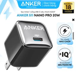 Thumbnail Sạc ANKER 511 Nano Pro 20W A2637 1 cổng USB-C PiQ 3.0 tương thích PD - A2637 3