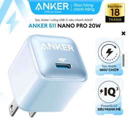 Thumbnail Sạc ANKER 511 Nano Pro 20W A2637 1 cổng USB-C PiQ 3.0 tương thích PD - A2637 4