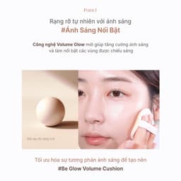 Thumbnail Phấn Nước Bắt Sáng Espoir Be Glow Volume Cushion SPF42 PA+++ 13gr (Tặng Kèm Lõi Refill) 4
