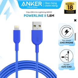 Thumbnail Cáp sạc ANKER Powerline II Lightning - Dài 1.8m - A8433 4