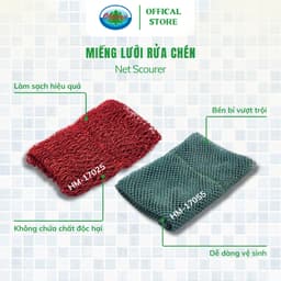 Thumbnail Miếng Lưới Rửa Chén Đa Năng Ohiama Net Scourer Chính Hãng, Chuyên Dụng Cho Nhà Hàng Quán Ăn, Tết 4