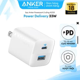 Thumbnail Sạc Anker 323 Công Suất 33W 2 Cổng - 1 USB & 1 USB-C - A2331 2