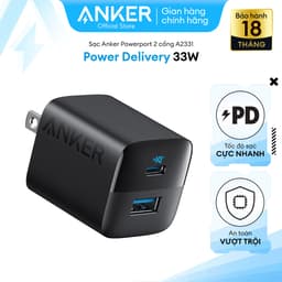 Thumbnail Sạc Anker 323 Công Suất 33W 2 Cổng - 1 USB & 1 USB-C - A2331 1