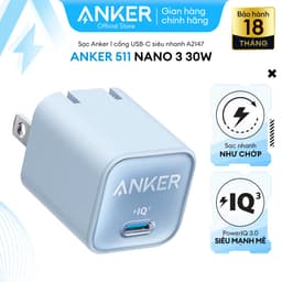 Thumbnail Sạc ANKER 511 Nano 3 30W 1 cổng USB-C PiQ 3.0 tương thích PD - A2147 - Hỗ trợ sạc nhanh từ iPhone 8 series trở lên. 3