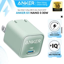 Thumbnail Sạc ANKER 511 Nano 3 30W 1 cổng USB-C PiQ 3.0 tương thích PD - A2147 - Hỗ trợ sạc nhanh từ iPhone 8 series trở lên. 4