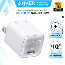 Thumbnail Sạc ANKER 511 Nano 3 30W 1 cổng USB-C PiQ 3.0 tương thích PD - A2147 - Hỗ trợ sạc nhanh từ iPhone 8 series trở lên. 2