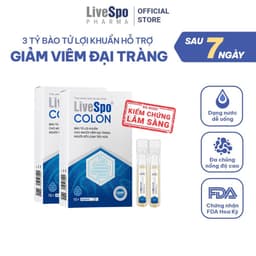 Thumbnail Combo 2 Hộp Bào tử lợi khuẩn LiveSpo Colon dùng cho Viêm Đại Tràng, Tiêu chảy, Táo bón(10 ống) 1