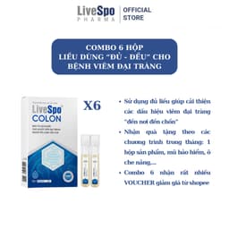 Thumbnail Combo 6 Hộp Bào tử lợi khuẩn LiveSpo Colon dùng cho Viêm Đại Tràng, Tiêu chảy, Táo bón(10 ống) 3