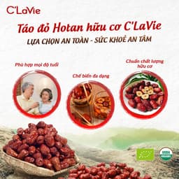 Thumbnail Táo đỏ hữu cơ C'LaVie 450g - Quả to đều loại 1 2