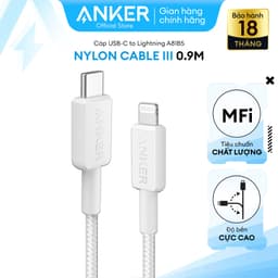 Thumbnail Cáp Sạc Nylon Anker 322 USB-C to Lightning 0.9m - A81B5 - VT 2