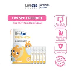 Thumbnail Men vi sinh Bào tử lợi khuẩn LiveSpo Pregmom cho bé Táo bón, Biếng ăn, Rối loạn tiêu hóa (20 ống) 3